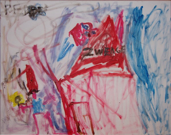 Pepe,l auf Leinwand, 7 Zwerge, 50x40